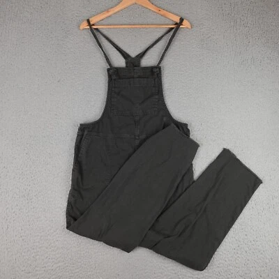 Aerie Overalls Womens XS Black Denim Straight Leg Adjustable Strap Relaxed Y2K - Image 1 of 4