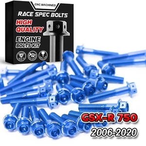 Blue Crankcase Cover Engine Bolt For GSX-R 750 06-11 12 13 14 15 16 17 18 19 20 - Picture 1 of 6