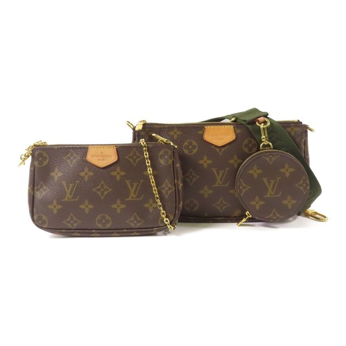 LOUIS VUITTON（LV） LOUIS VUITTON LV GHW Multi Pochette Accessori Borsa 2 Vie M44813 Monogramma