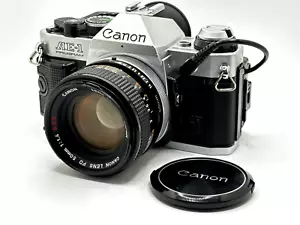 Canon AE-1 Program Data back A Film Camera Lens FD 50mm f/1.4 S.S.C - Silver Jp - Picture 1 of 22