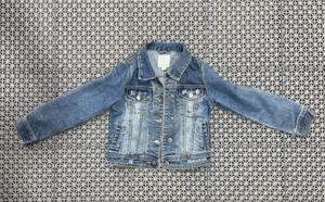 Kinder Place Denim Jeansjacke Used Blau Mädchen Small 5/6 Mantel - Bild 1 von 5