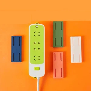 Plug Fixer Punch free Socket Holder Power Strip Holders Sticker Wall-Mounted - Picture 1 of 16