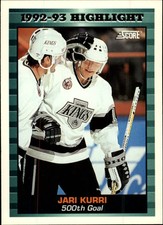 1993-94 (KINGS) Score Canadian #446 Jari Kurri HL/Los Angeles Kings/500th goal