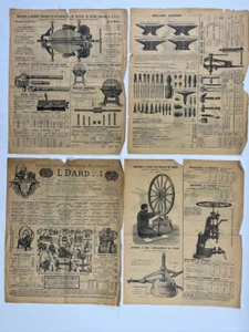 8 lose Seiten FRÜHER französischer L Dard Katalog Werkzeugmaschinen Schmied Holzarbeiten + - Bild 1 von 15