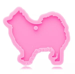 Japanese Spitz Dog Silicone Mould - Resin Clay Pendant Fondant Cake Topper Mold. - Picture 1 of 2