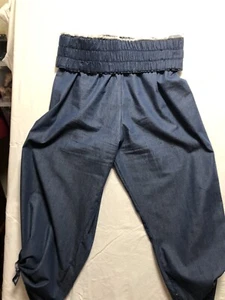 Women’s unbranded denim Genie pants. size 16-18 - Picture 1 of 8