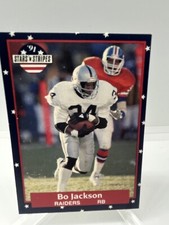 1991 Fleer Stars and Stripes Bo Jackson Los Angeles Raiders #35