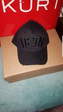 Dsquared2/Dsquared Cap ICON *  , ALL Black   2019 New Design* First Class Post *