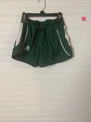 Adidas Climacool Team Knit Shorts Womens XS Dark Green/White - Image 1 of 4
