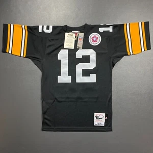 100% Authentic Terry Bradshaw Mitchell & Ness 1975 Steelers Jersey Size 52 2XL - Picture 1 of 6