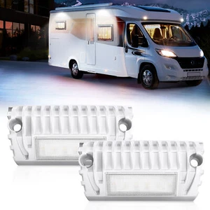 12V RV Exterior LED Porch Utility Lights for RV Trailers Campers Truck Boat 2pcs - Picture 1 of 14