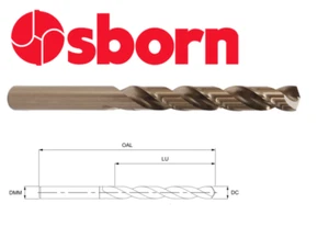 3mm COBALT JOBBER DRILL BIT HEAVY DUTY HSSCo8 EUROPA TOOL OSBORN 8207020300 P199 - Picture 1 of 7