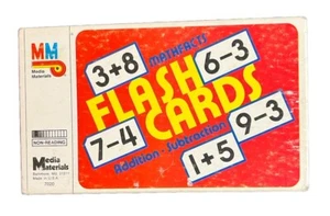 Vintage Medien Materialien Mathematik Fakten Addition/Subtraktion Lernkarten - Bild 1 von 7