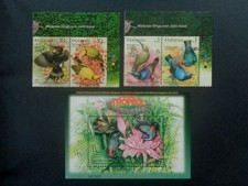 MALAYSIA 2002 BIRDS - JOINT ISSUE SINGAPORE 4v & M/S MNH MINT