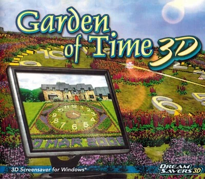 Garden of Time 3D - DreamSavers Screensaver PC Software 32-bit Sealed New - Image 1 of 2