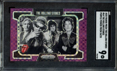 2025 Panini Prizm THE ROLLING STONES #64 Purple Power /25 SGC 9 - Image 1 of 2
