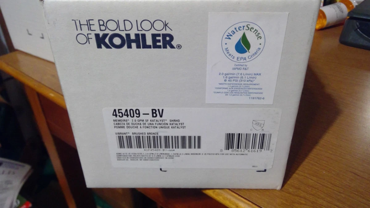 Kohler Purist Duschkopf Brünierte Bronze - Mit Katalyst Technologie & 1,75 GPM Durchfluss