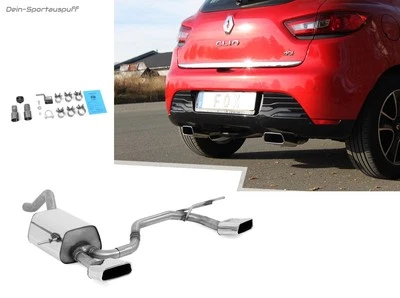 FOX Acciaio Inox Duplex Sportivo Renault Clio 4 Destra-Sinistra Ogni 145x65mm - Immagine 1 di 4