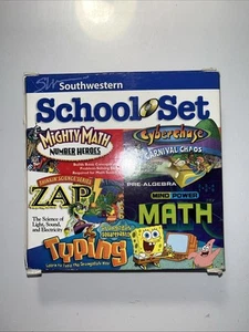 Southwestern School Set Home School Spongebob Typing Pre Algebra Math & Science - Picture 1 of 3