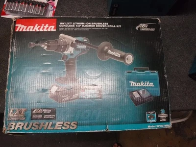 *NEW* Makita 18V LXT Brushless Lithium-Ion 1/2" Hammer Drill Kit XPH07MB - Image 1 of 4