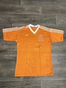 Vintage HOLLAND 80s NEDERLAND Home JERSEY FOOTBALL SOCCER ADIDAS MENS Large  - Picture 1 of 10