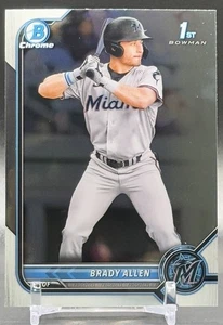 2022 Bowman Chrome #BCP-36 Brady Allen Miami Marlins 1st Bowman - Picture 1 of 2