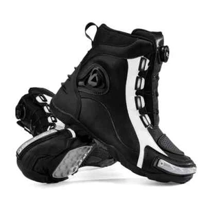 Motorcycle Racing Professional Boots Long Riding Protective Gear Shift Microfibe - Picture 1 of 29