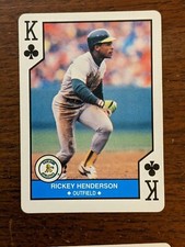 1990 U S Playing Cards Major League All Stars Singles Baseball Cards