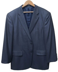Nordstrom w/Loro Piana Blue Dot Texture Wool/Silk Blend Mens Tailored Fit Blazer