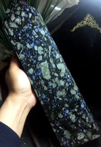 4600g Amazing! Blue Spots Que Sera Stone Reiki Quart CRYSTAL WAND POINT Healing - Picture 1 of 12