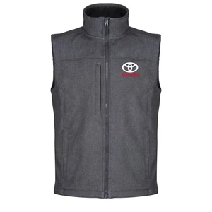 Toyota Mens Softshell Lightweight Bodywarmer Gilet Vest Jacket Grey - Picture 1 of 2