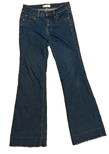 Free People Penny Women's Flare Bell Bottom Jeans Dark Wash Size 26 - Picture 1 of 3