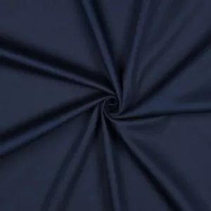 Baumwoll Stretch Satin Blau Dunkelblau Baumwolle Stoff Reststoff 55 cm x 150cm - Bild 1 von 8