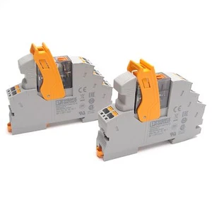 Lot of 2 Phoenix Contact RIF-1-RPT-LV-120AC/1X21MS Relay Module, 120VAC Coil - Picture 1 of 5