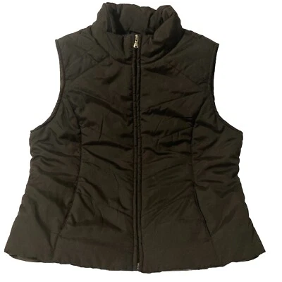 SJB Active Womens Size Large Black Full Zip Puffer Vest - Image 1 of 4