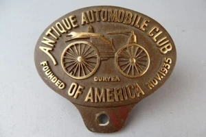 Bronze Auto Plakette - Antique Automobile Club of America - Bild 1 von 3