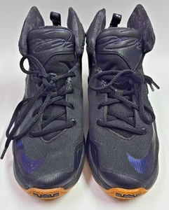Nike Lebron James 13 808709-001 Black Basketball Shoes Size 4.5Y - Picture 1 of 8