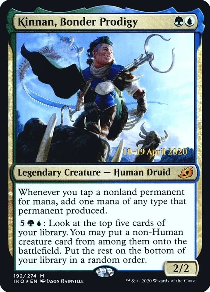Kinnan, Bonder Prodigy Prerelease Foil NM MtG Ikoria: Lair of Behemoths 192/274 - Image 1 of 1