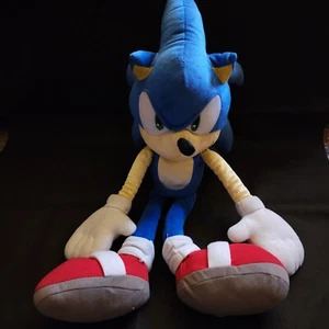 Sonic the Hedgehog 24” Videojuego Personaje Almohada Grande Peluche Juguete Sega - Imagen 1 de 5