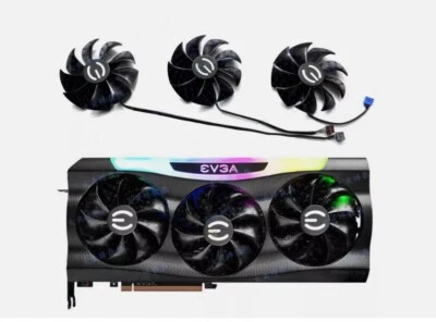 Ventilador de tarjeta gráfica 85 mm EVGA RTX 3070 3080 Ti 3090 FTW3 ULTRA repuesto TD21 Foto 1 de 4
