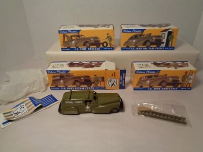 DIMESTORE DREAMS US.ARMY 4 UNIT PLASTIC TRUCK COLLECTION. FACTORY NEW IN BOXES.! - Image 1 of 4