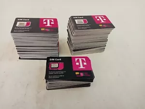 237 NEW T-Mobile 4G 5G LTE Sim Card Tmobile TRIPLE CUT Mixed Dates - Picture 1 of 3