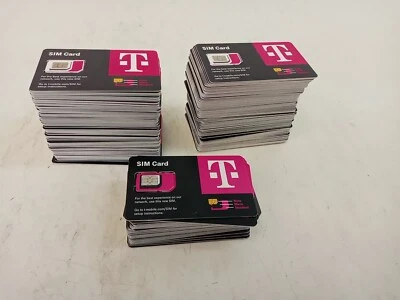 237 NEW T-Mobile 4G 5G LTE Sim Card Tmobile TRIPLE CUT  Mixed Dates - Image 1 of 3