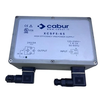 Cabur XCSF5-65 Netzteil 24V 5A 120-230V 1.8-1A 50/60Hz - Bild 1 von 4