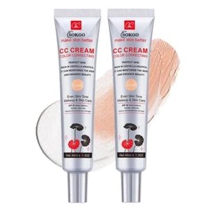 2 pack Color Correcting CC Cream, Full-Coverage Foundation, SPF 25, Even Skin To - Picture 1 of 7