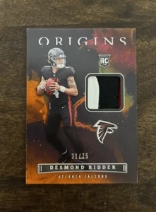 Desmond Ridder 2022 Origins Three COLOR ROOKIE PATCH #/75 ATLANTA FALCONS RC - Bild 1 von 2