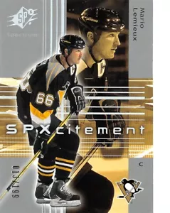 Mario Lemieux/199 SPx Spectrum Silver #97 2002-03 - Imagen 1 de 2