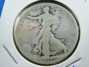 Medio dólar Walking Liberty 1918 (sk50-6) - Imagen 1 de 2