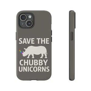 Chubby Unicorn Tough Case, for iPhone & Android phones - Picture 1 of 57