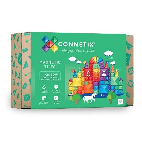 Connetix 102 Piece Rainbow Creative Pack - image 1 of 1